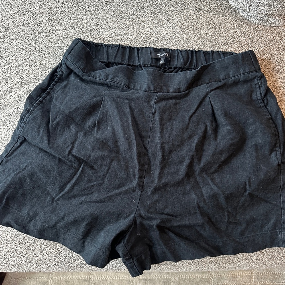 Madewell High Waist Black Shorts
